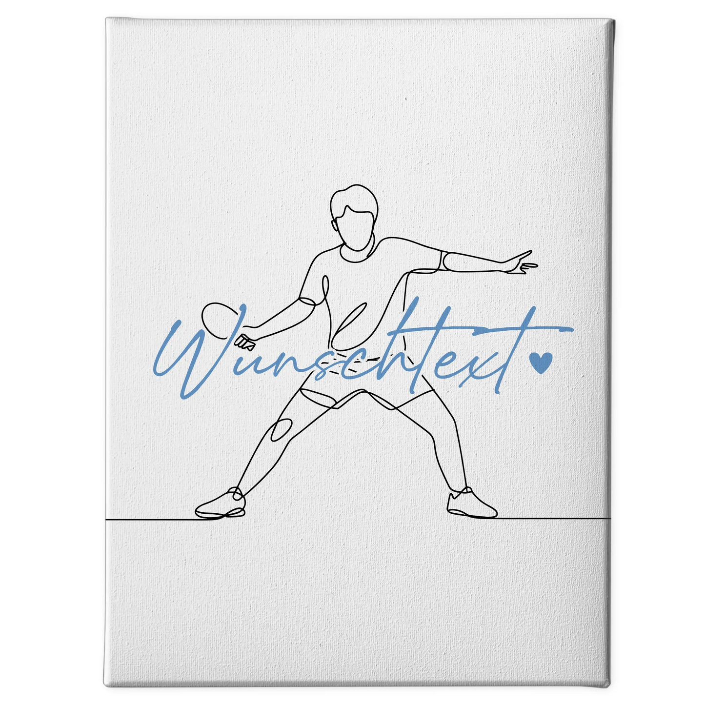 Lineart Leinwand Personalisiert Tischtennis Geschenk Sohn & Bruder 1