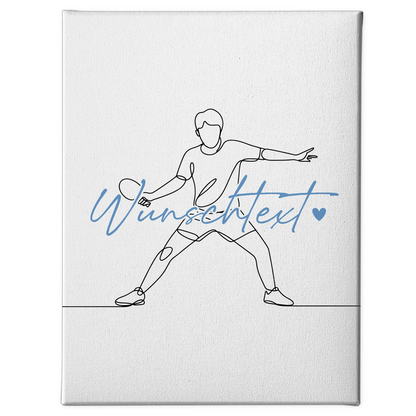 Lineart Leinwand Personalisiert Tischtennis Geschenk Sohn & Bruder 1
