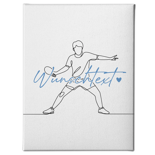 Lineart Leinwand Personalisiert Tischtennis Geschenk Sohn & Bruder 1