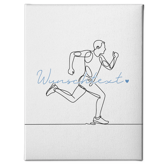 Lineart Leinwand Personalisiert Ultramarathon Geschenk Sohn & Bruder 1