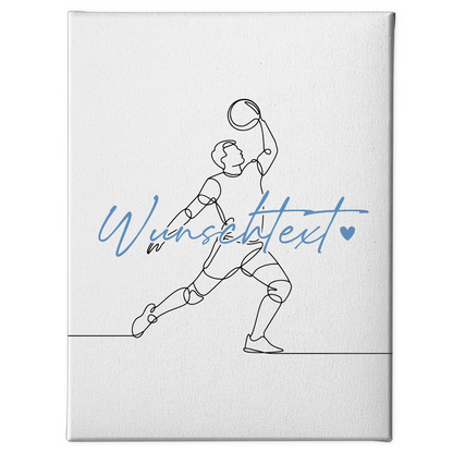 Lineart Leinwand Volleyball Geschenk Sohn & Bruder 1