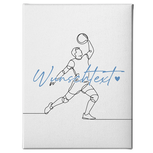 Lineart Leinwand Volleyball Geschenk Sohn & Bruder 1