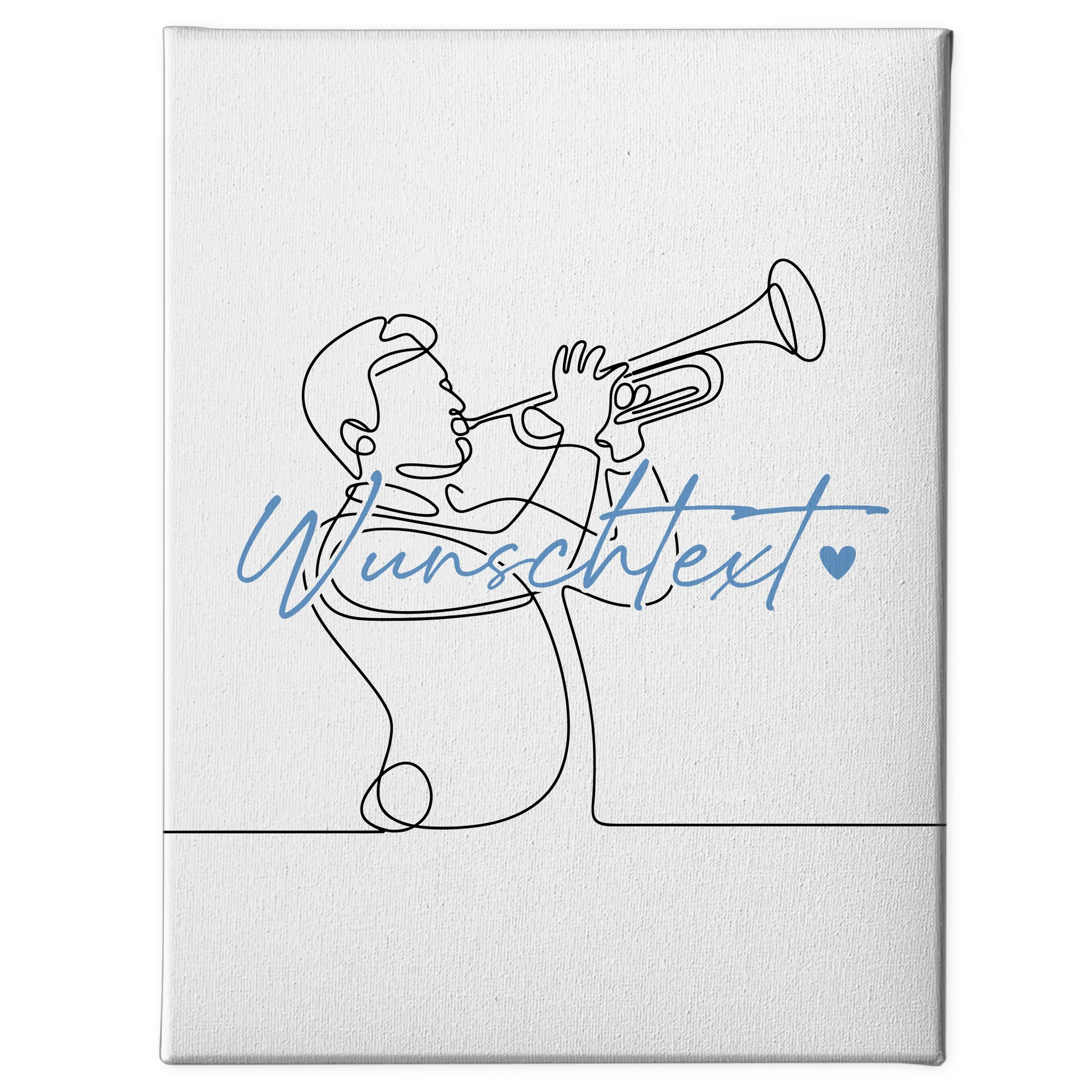 Personalisierte Leinwand Lineart Trompete Geschenk Sohn & Bruder 1