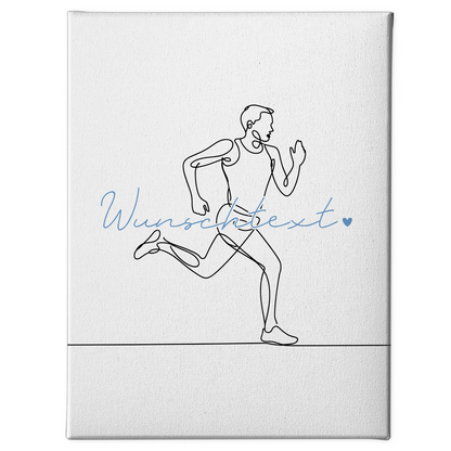 Lineart Leinwand Personalisiert Marathon Geschenk Sohn & Bruder 1