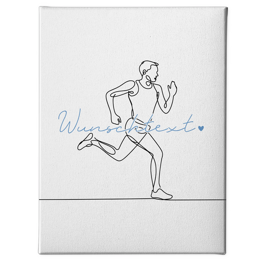 Lineart Leinwand Personalisiert Marathon Geschenk Sohn & Bruder 1