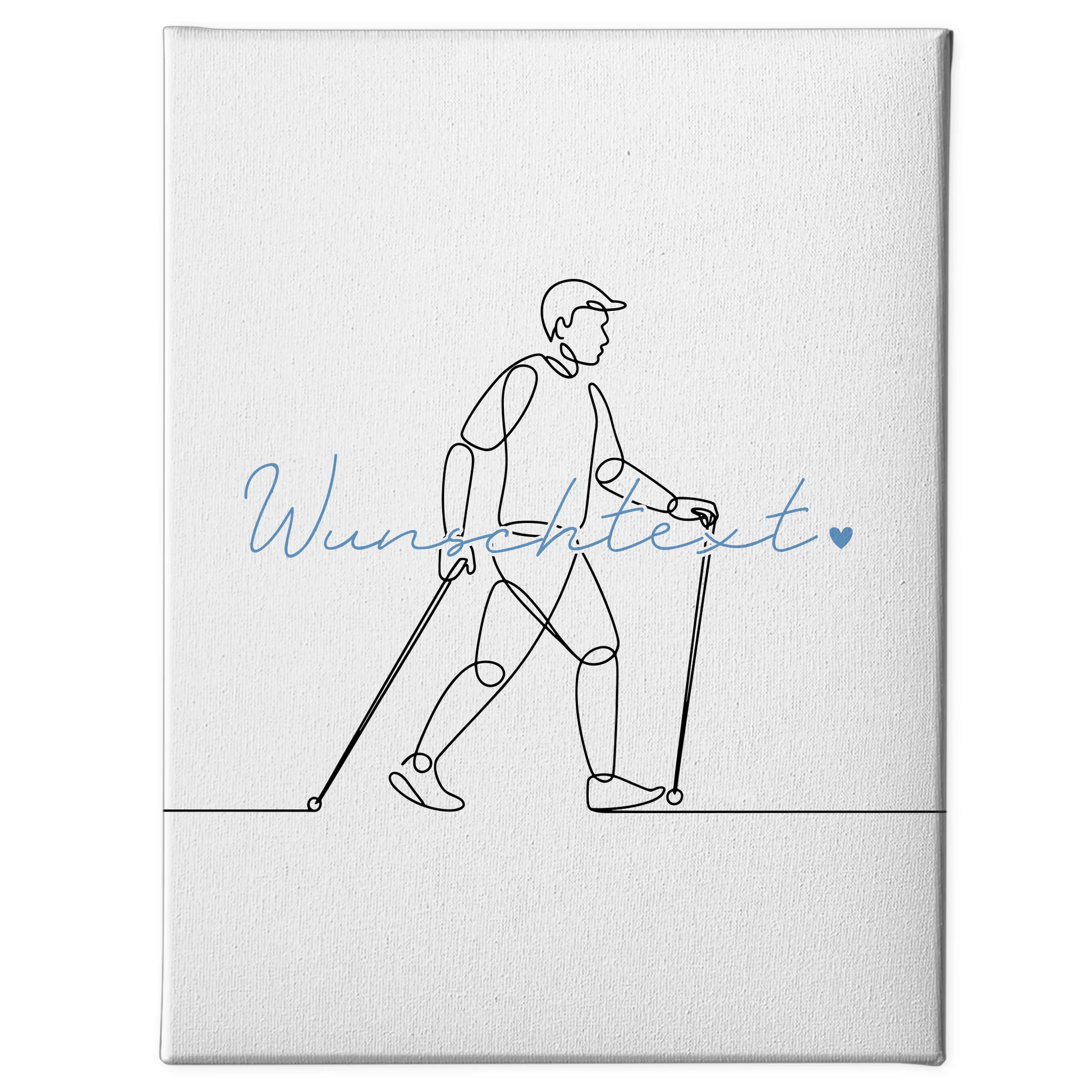 Lineart Leinwand Wandern Geschenk Sohn & Bruder 1