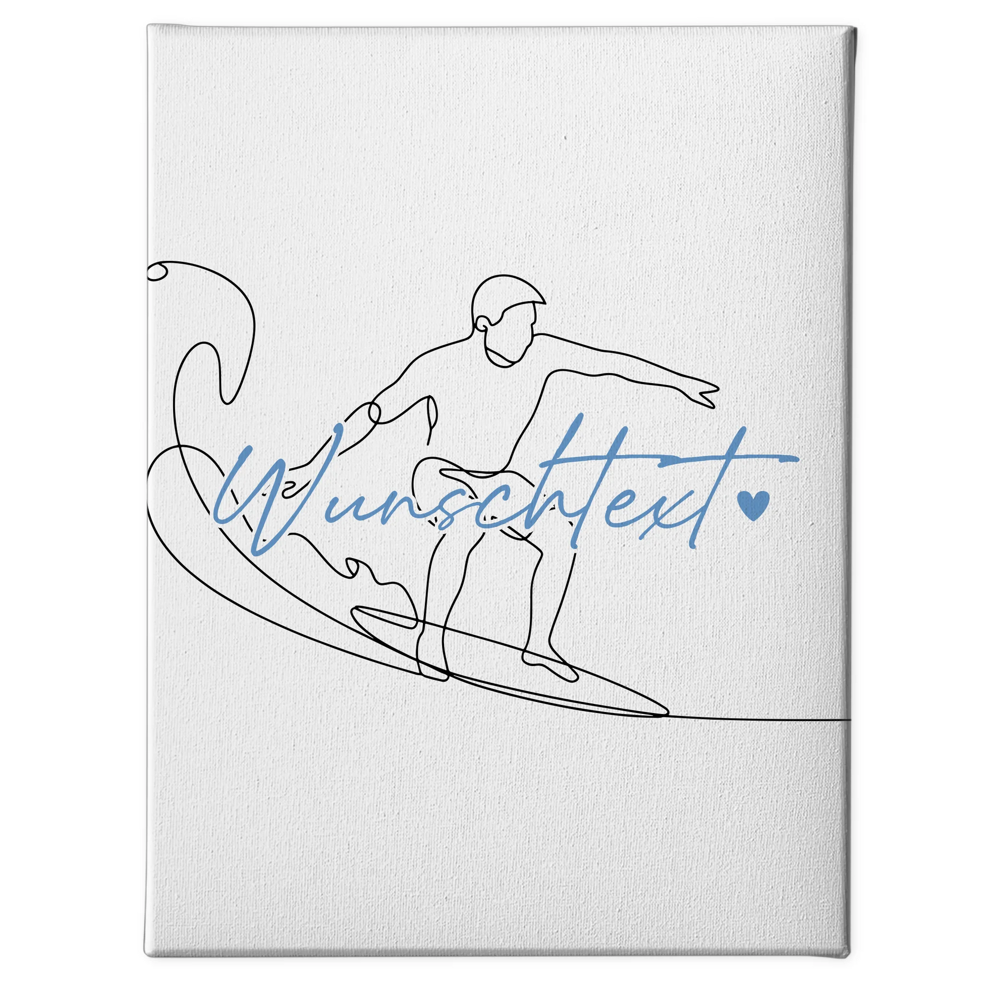 Personalisierte Leinwand Lineart Wellenreiten Geschenk Sohn & Bruder 1