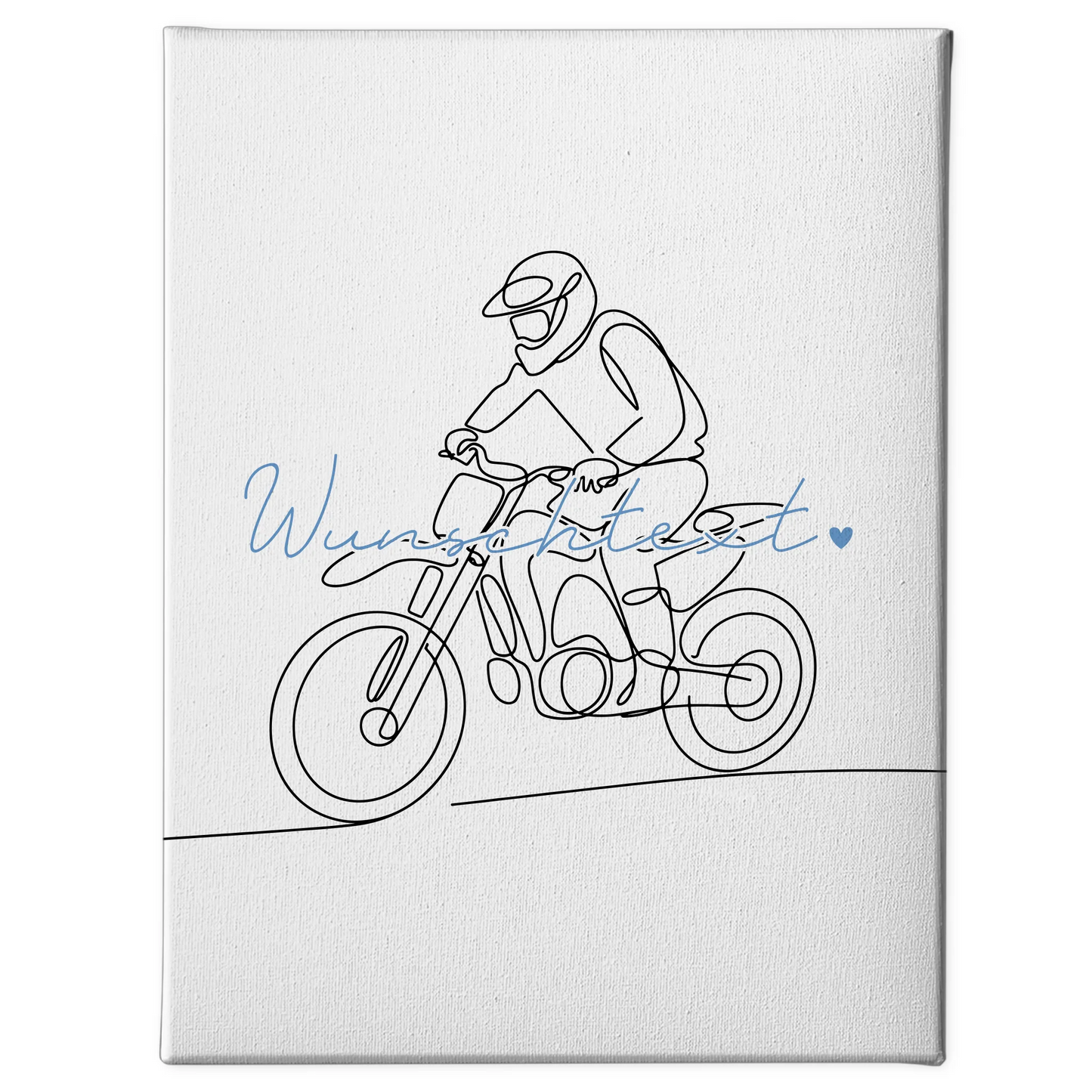 Personalisierte Leinwand Lineart Motocross Geschenk Sohn & Bruder 1