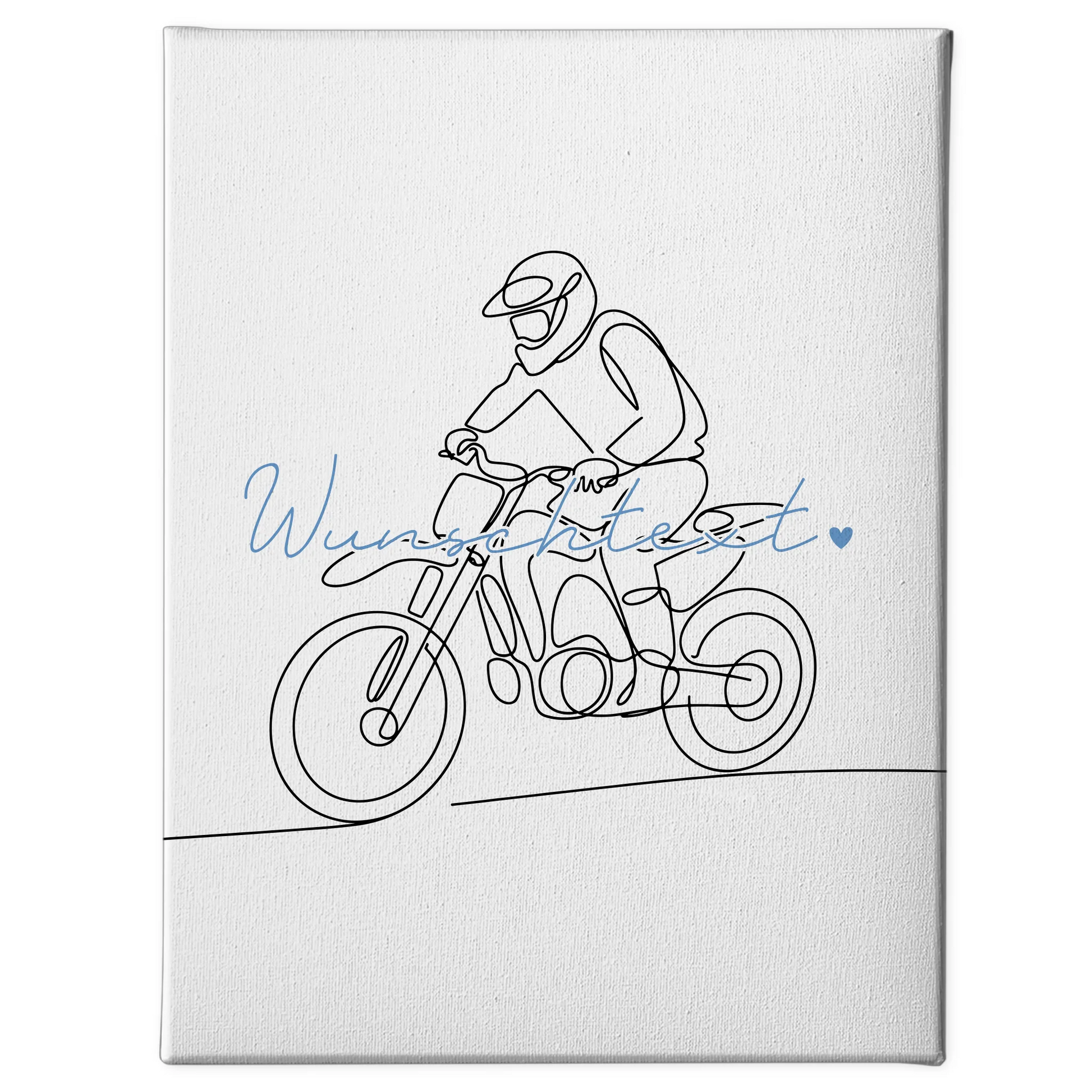 Personalisierte Leinwand Lineart Motocross Geschenk Sohn & Bruder 1
