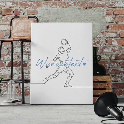 Lineart Leinwand Volleyball Geschenk Sohn & Bruder 4