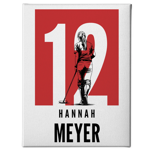 Sport Leinwand Polo Polospielerin Geschenk für Tocher Mama Tante Freundin 1