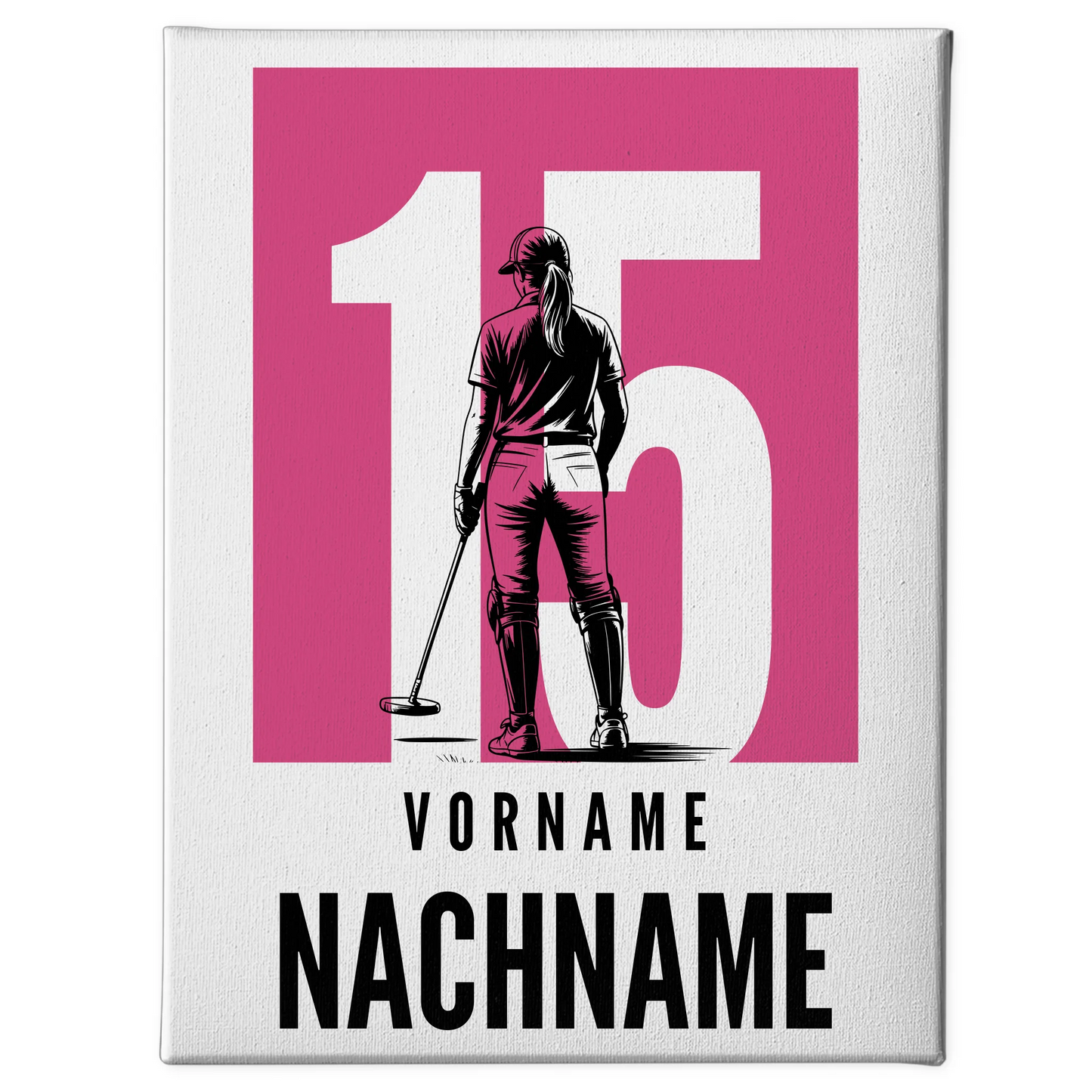 Personalisierte Leinwand Polo Polospielerin Geschenk für Tochter 1