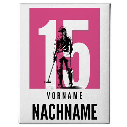 Personalisierte Leinwand Polo Polospielerin Geschenk für Tochter 1