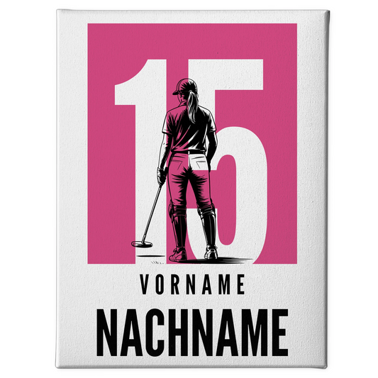 Personalisierte Leinwand Polo Polospielerin Geschenk für Tochter 1
