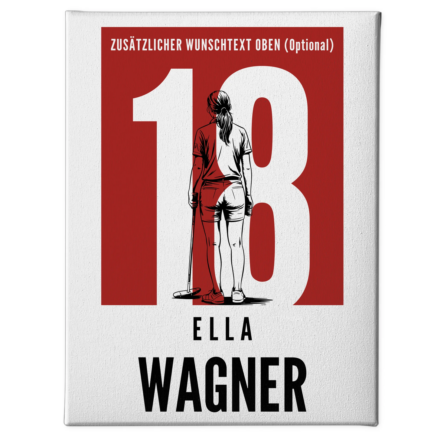 Leinwand Personalisiert Polo Polospielerin Geschenk für Mädchen Turnier 1