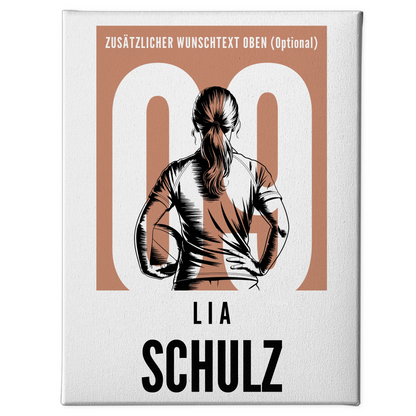 Leinwand Rugby Rugbyspielerin Geschenk für Tocher Mama Tante Freundin 1