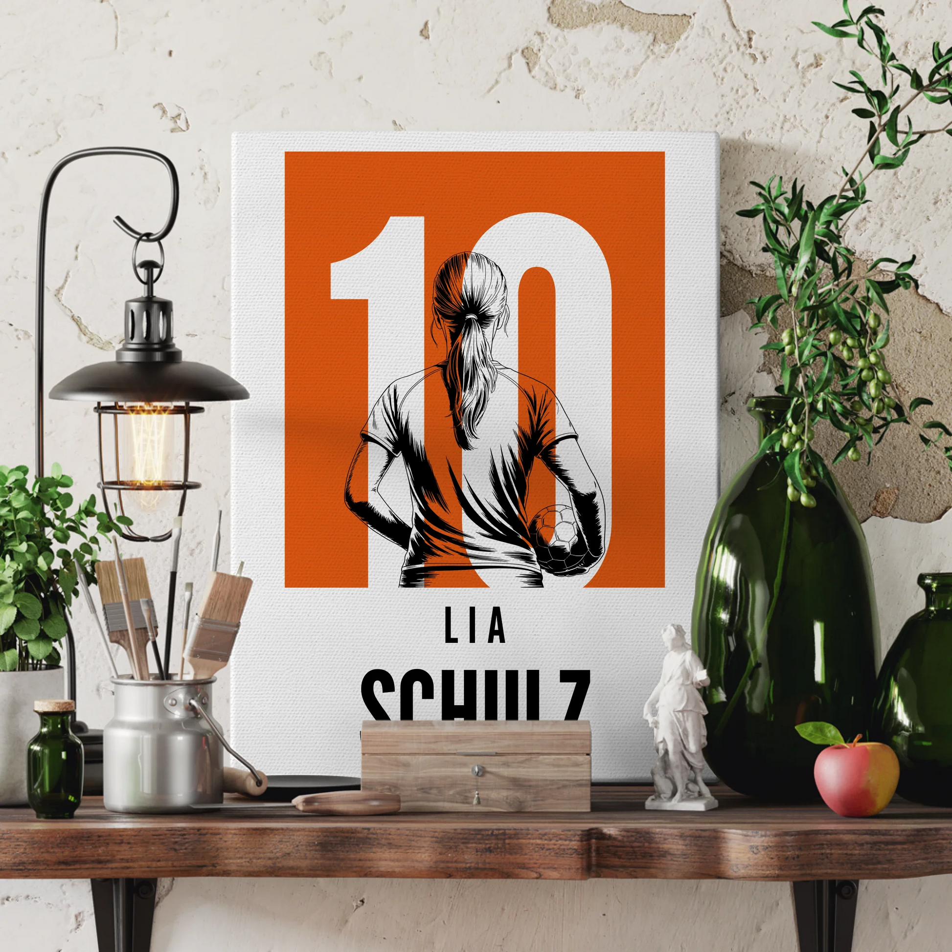 Sport Leinwand Handball Handballerin Geschenk für Tochter 3