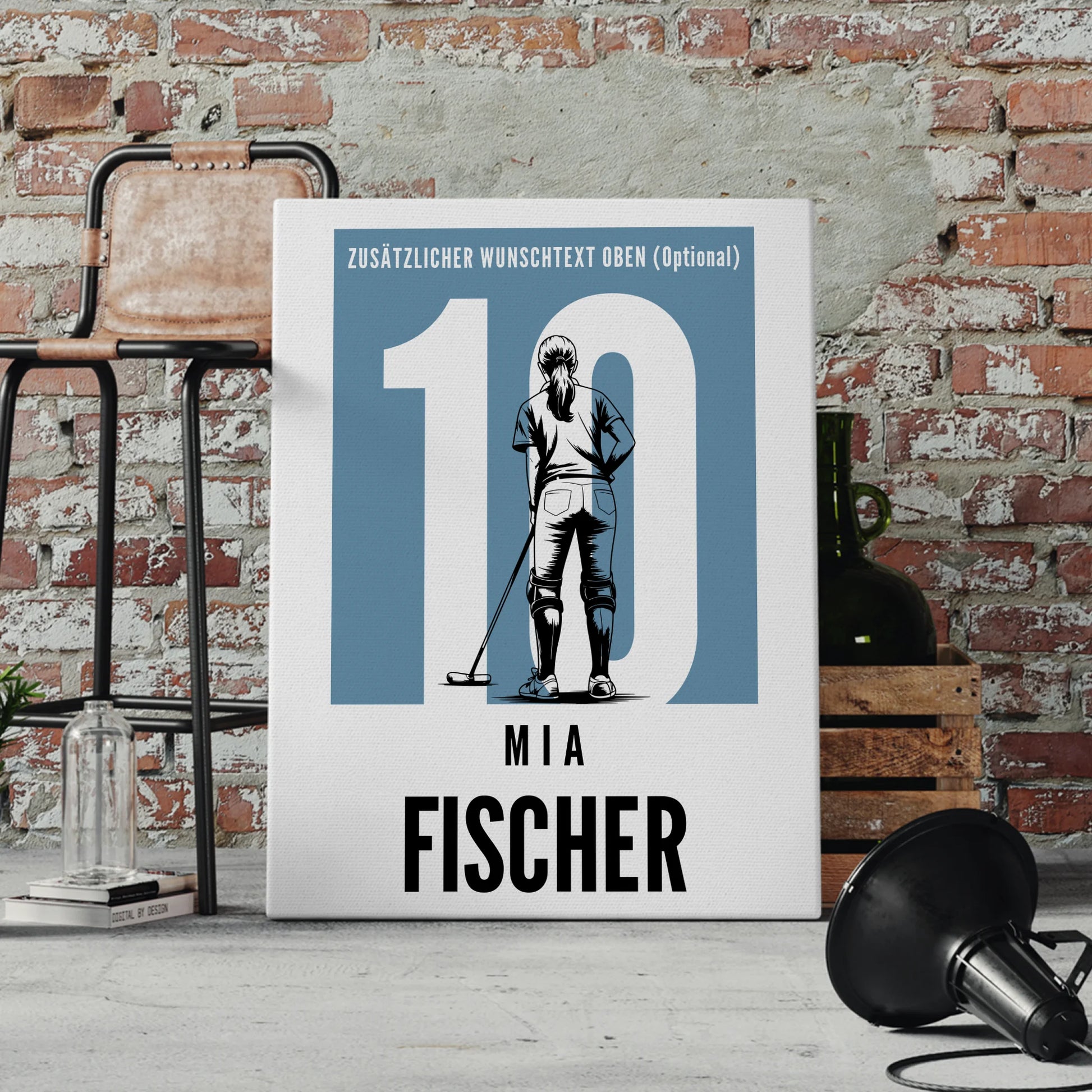 Leinwand Personalisiert Polo Polospielerin Geschenk für Mädchen Turnier Urkunde 4