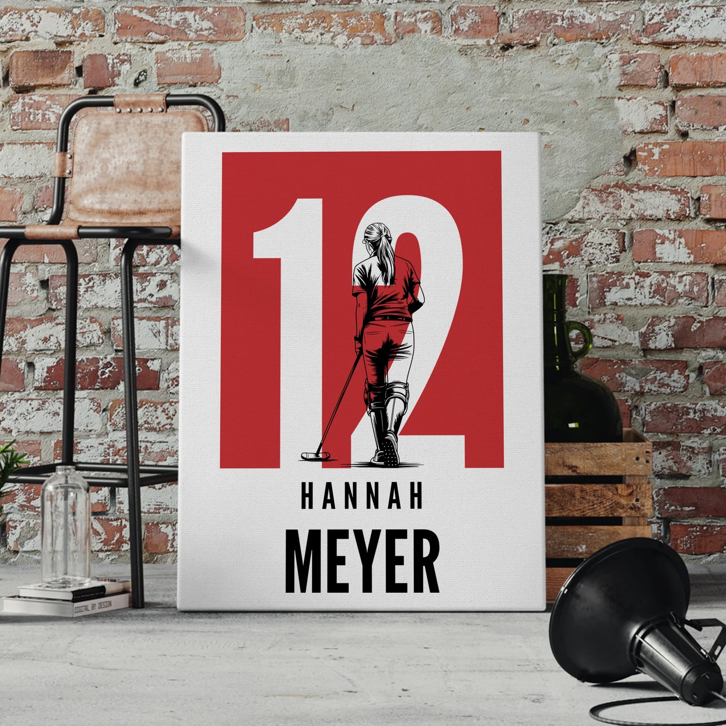 Sport Leinwand Polo Polospielerin Geschenk für Tocher Mama Tante Freundin 4