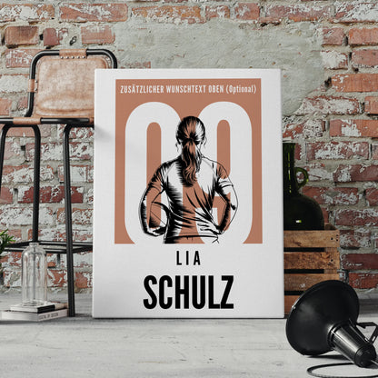 Leinwand Rugby Rugbyspielerin Geschenk für Tocher Mama Tante Freundin 4