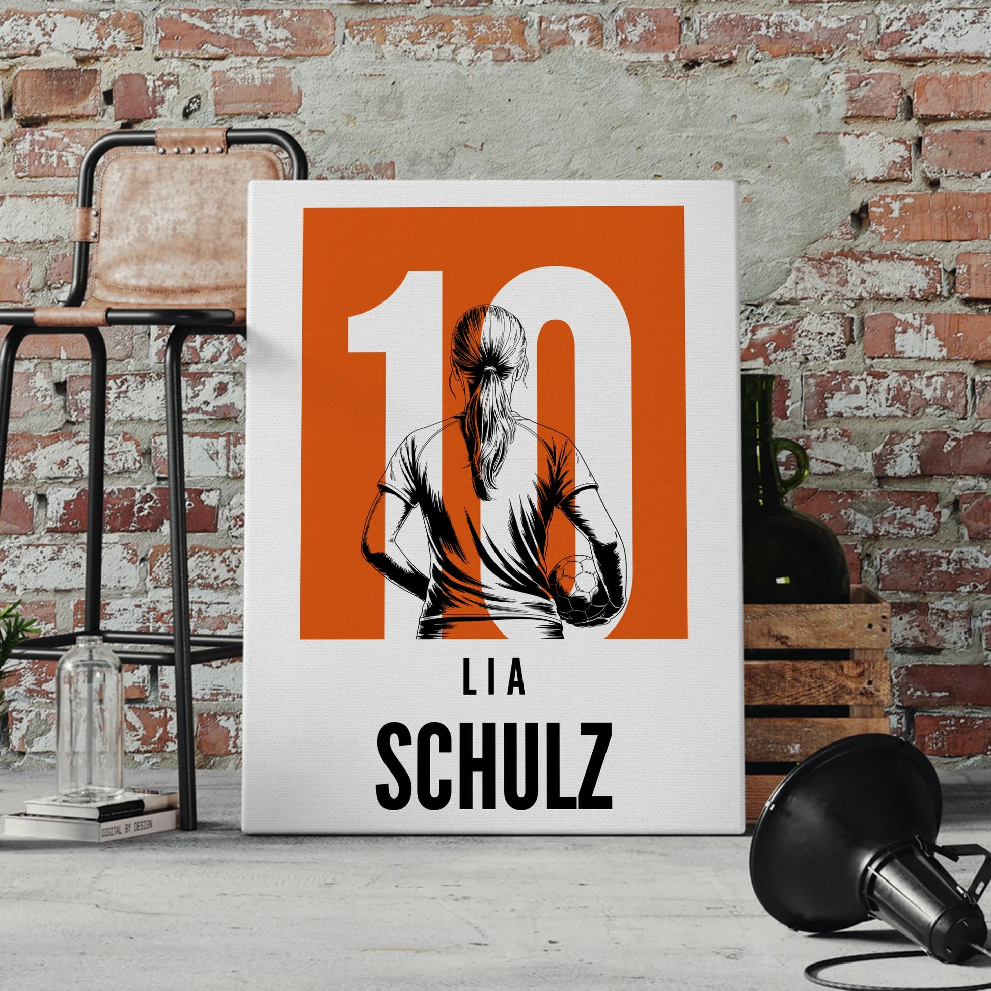 Sport Leinwand Handball Handballerin Geschenk für Tochter 4