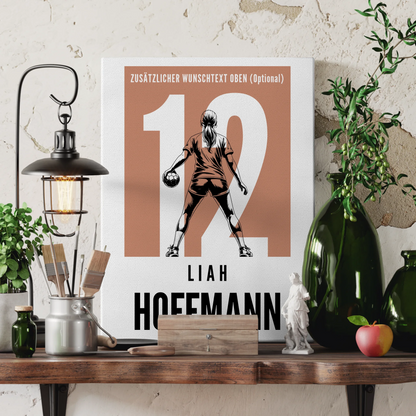 Leinwand Handball Handballerin Geschenk für Mädchen Turnier 3