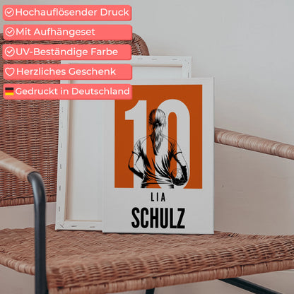 Sport Leinwand Handball Handballerin Geschenk für Tochter 5