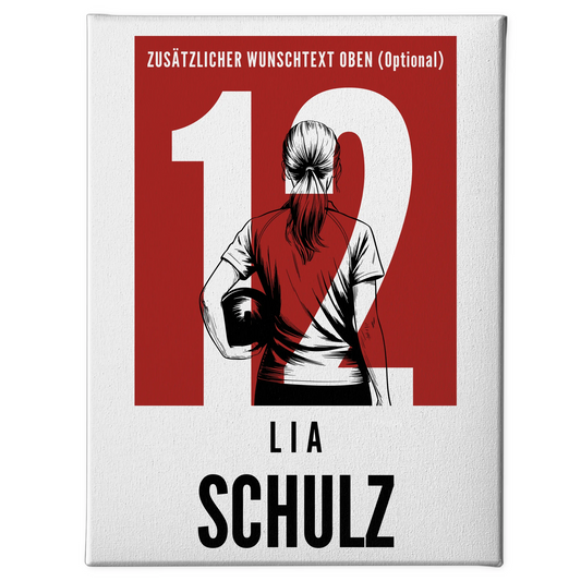 Leinwand Personalisiert Bowling Bowlerin Geschenk für Mädchen Turnier Urkunde 1