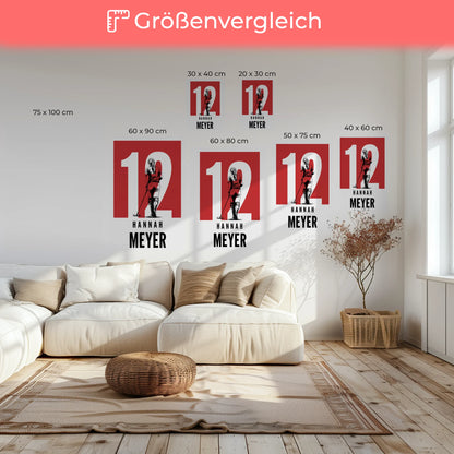 Sport Leinwand Polo Polospielerin Geschenk für Tocher Mama Tante Freundin 6