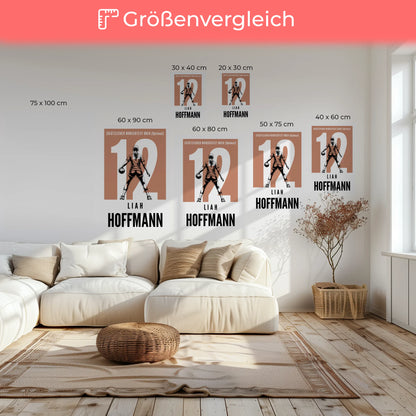 Leinwand Handball Handballerin Geschenk für Mädchen Turnier 6