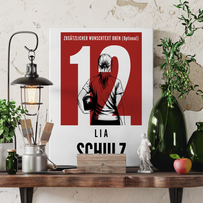 Leinwand Personalisiert Bowling Bowlerin Geschenk für Mädchen Turnier Urkunde 3