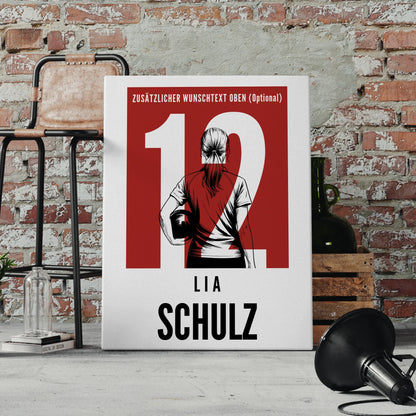 Leinwand Personalisiert Bowling Bowlerin Geschenk für Mädchen Turnier Urkunde 4