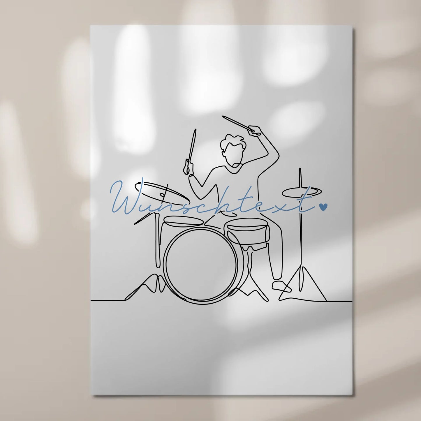 Lineart Fotoboard Magnetisch Personalisiert Schlagzeug Geschenk Sohn & Bruder 7