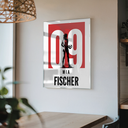 Personalisiertes Acrylglas Bild Volleyball Volleyballerin Geschenk für Tochter