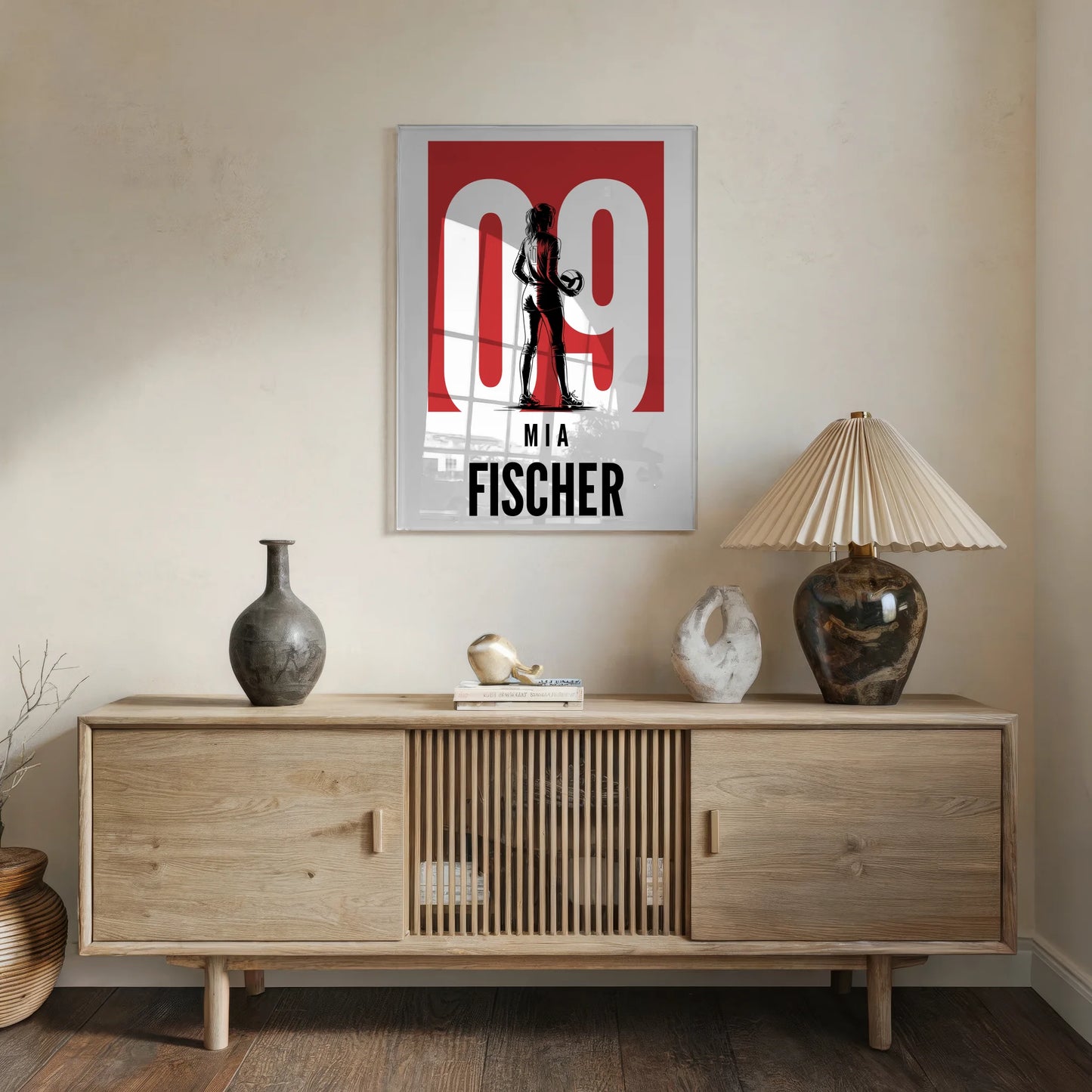 Personalisiertes Acrylglas Bild Volleyball Volleyballerin Geschenk für Tochter