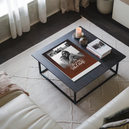 Personalisierbares Fotoboard Poster Magnetisch mit 4 Fotos She is my other half Geschenk 3