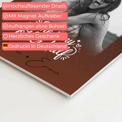 Personalisierbares Fotoboard Poster Magnetisch mit 4 Fotos She is my other half Geschenk 10
