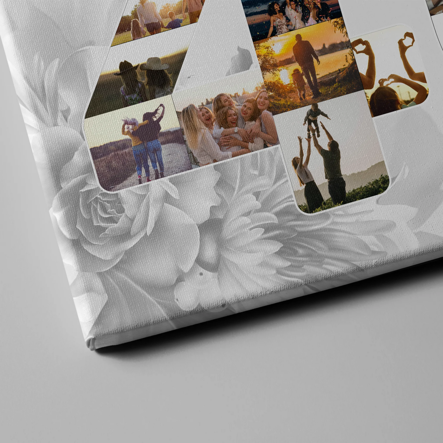 Leinwand Fotocollage 40 Geburtstag für Schwester Alles Gute Fotocollage