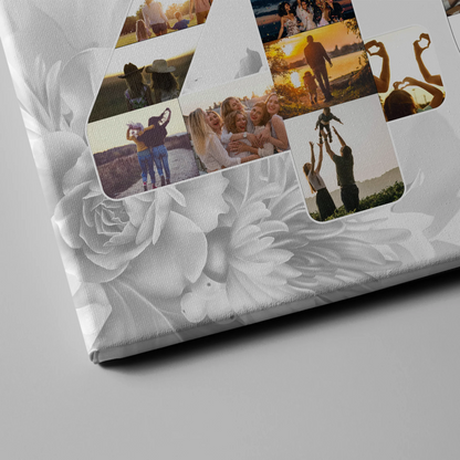 Leinwand Fotocollage 40 Geburtstag für Schwester Alles Gute Fotocollage