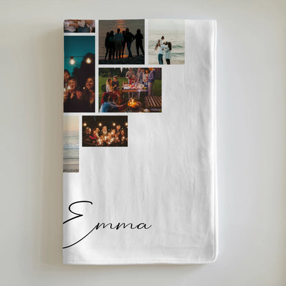 Personalisierte Decke mit Namen Fotocollage 19 Herz Fotos Ich liebe Dich Geschenk 6