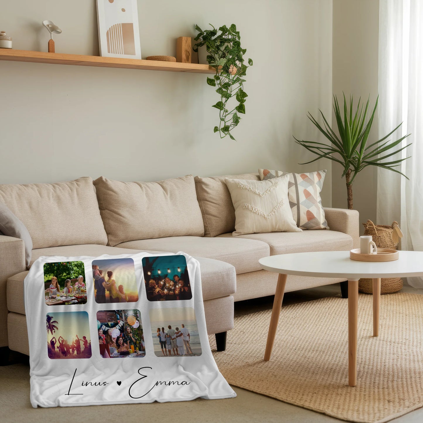 Personalisierte Decke Mit Namen Fotocollage 9 Fotos All Of Me Loves All Of You Geschenk 4