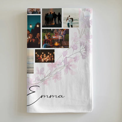 Decke Mit Namen Fotocollage Liebe 19 Herz Fotos You & Me Personalisiertes Geschenk 6