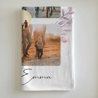 Decke Mit Namen Paar Fotocollage 4 Fotos You and Me The Perfect We personalisiertes Geschenk 6