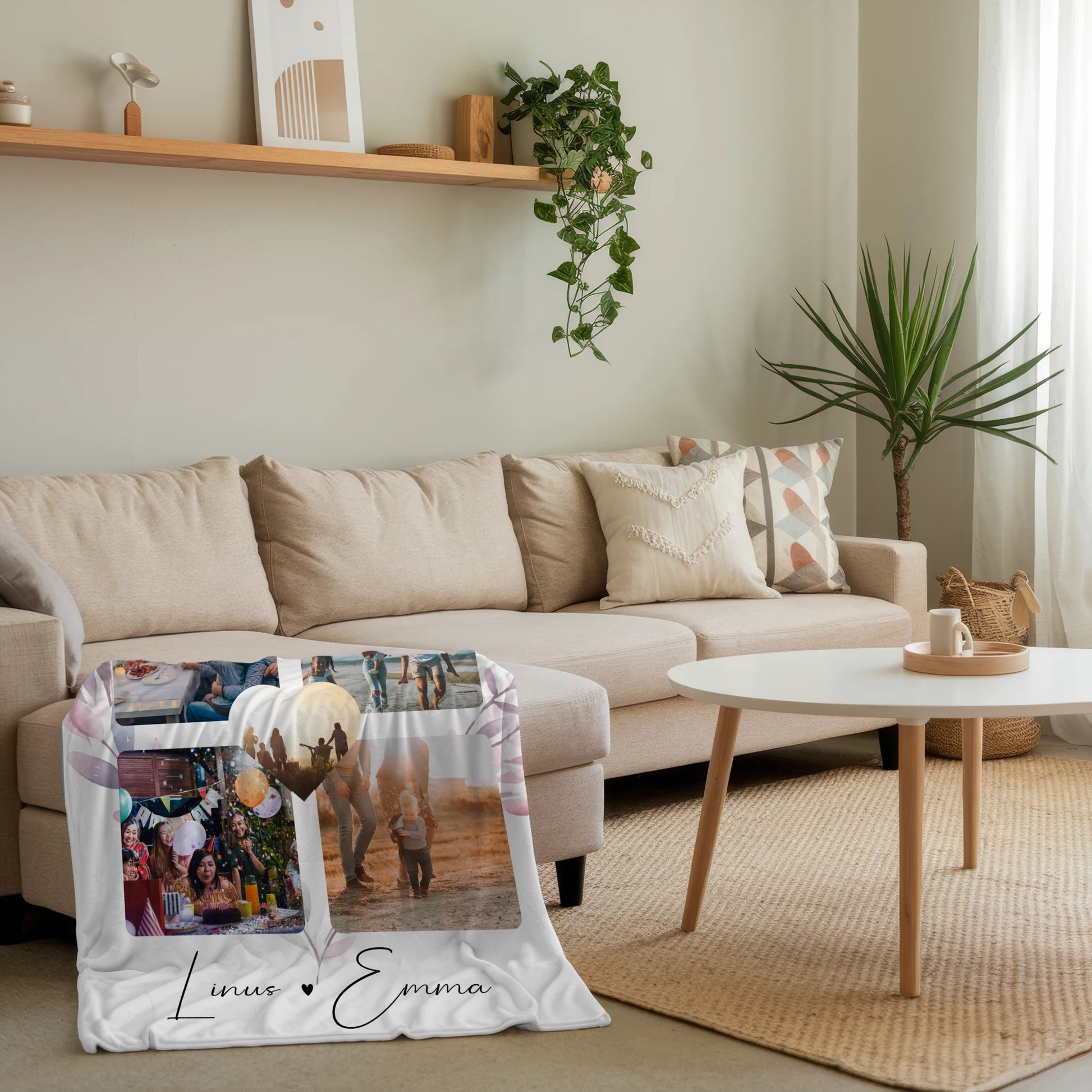 Decke Mit Namen Paar Fotocollage 4 Fotos You and Me The Perfect We personalisiertes Geschenk 4