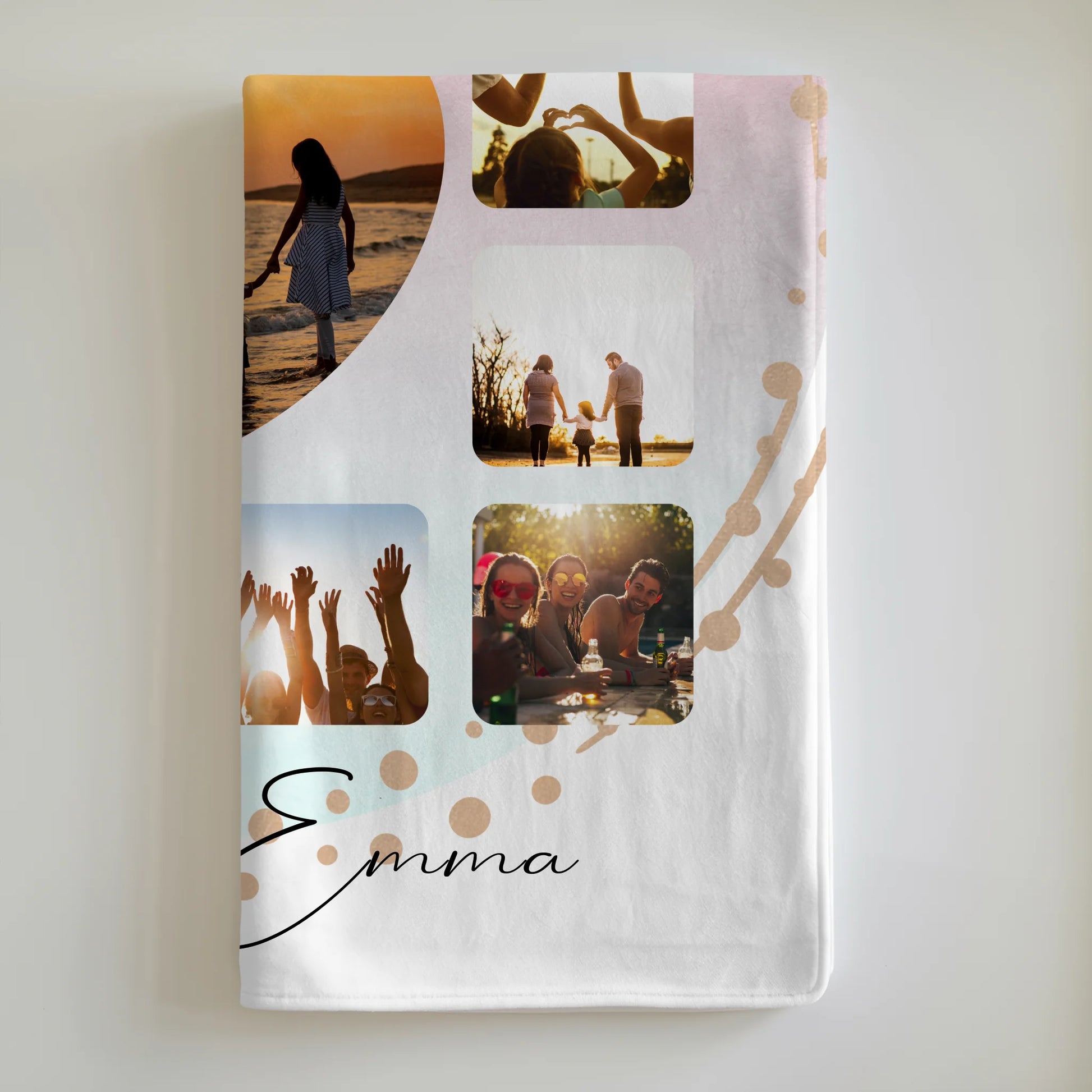 Personalisierte Decke Mit Namen Fotocollage für Paare 13 Fotos Szeretlek Liebe auf Ungarisch Geschenk 6