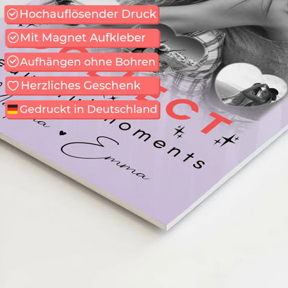 Geschenk Beste Freundin mit 1 Foto und 3 Kleine Herz Fotos Collect Beautyful Moments