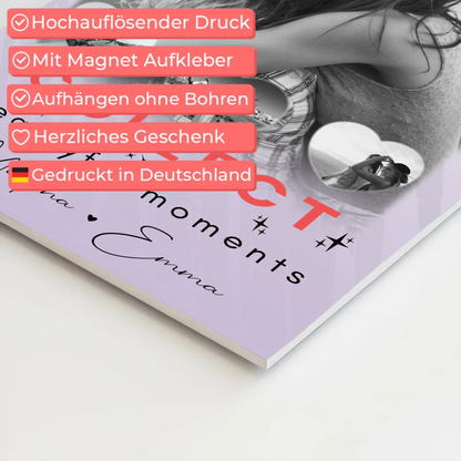 Geschenk Beste Freundin mit 1 Foto und 3 Kleine Herz Fotos Collect Beautyful Moments