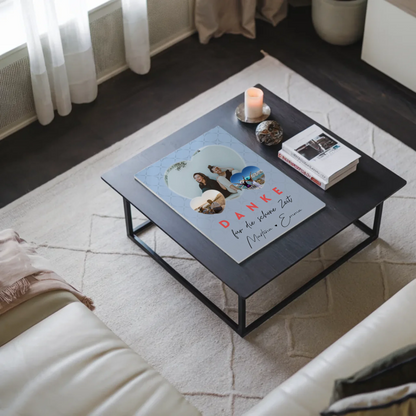 Beste Freundinnen Fotoboard mit 3 Herz Fotos Danke Für Die Schöne Zeit Personalisiertes Geschenk 9