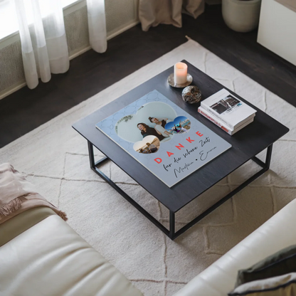 Beste Freundinnen Fotoboard mit 3 Herz Fotos Danke Für Die Schöne Zeit Personalisiertes Geschenk