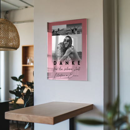 Freundinnen Bild Personalisiert mit 3 Fotos Danke Für Die Schöne Zeit